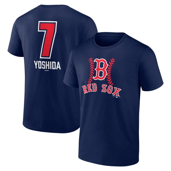 Men's Masataka Yoshida Navy Boston Red Sox Fastball Player Name & Number T-Shirt