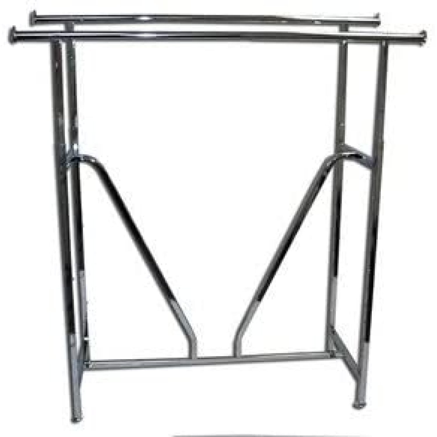 Commercial Grade Steel V Rack Floor Standing Garment Rack Clothing Rack