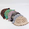 thumbnail image 3 of CoCopeaunts Women Bucket Hat Garden Fisherman Hat Autumn Winter Warm Flower Knitting Woven Basin Hat Daily Street All-Match, 3 of 8