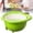 B, variant on Vegetable Rinse Basket - duals Tier Extra Capacity Colander, Quick Drain Produce Cleaning Tool, Reusable Food Prep Accessory | Berry Lettuce Pasta Fruit Prep for Kitchen Home Apartment Restaurant C