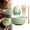 Green, variant on Water Bottle Matcha Whisk Set 5PCS Matcha Set Includes Matcha Bowl with Spout Chasen Whisk with Ceramic Holder Matcha Matcha Kit for For Matcha Lovers