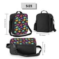 thumbnail image 2 of Disketp Colorful Dinosaur Bolsa Térmica Estampada para Almuerzo, Lonchera para Hombres y Mujeres Adultos, 2 of 7