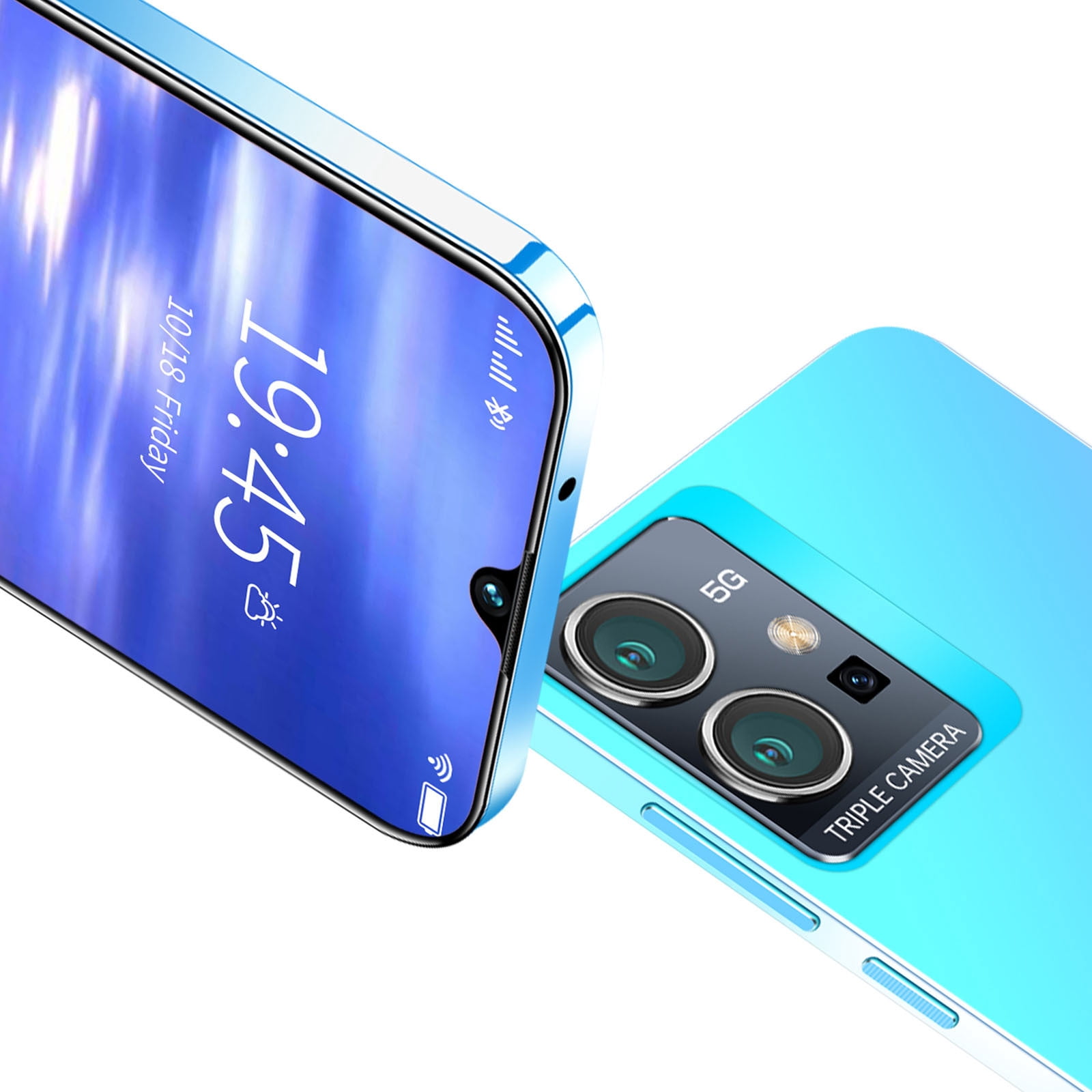 FYTPOV Android Phone, T1 Pro 5G Android 7.1 Smartphone 6.53-inch HD Standby Card Slot 2+16G Memory 2600mAh Battery Removable Back Cover, Cell Phones Unlocked