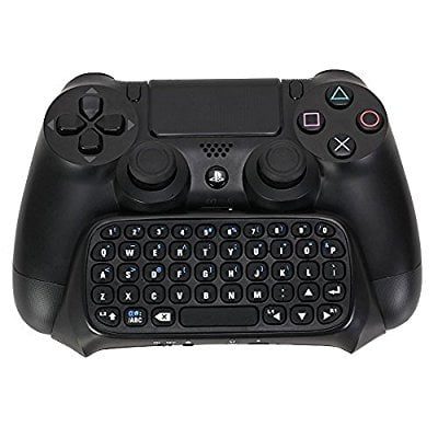 Wireless Mini Bluetooth Keyboard Keypad Gamepad Joystick Text Messager Chatpad Adapter For Sony Playstation 4 Ps4 Gaming Controller Black Walmart Com Walmart Com