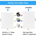 thumbnail image 3 of Clear Folders Sleeves Plastic Documents Project Pockets 100 Pack, Fits Letter Size 8.5x11 Paper, L-Shaped File Jackets, Acid-Free Poly Plastic, Transparent, 3 of 7