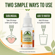 Organa Liquid Oxygen Drops Supplement, 2 Ounce, 100% Natural, Premium & Stabilized