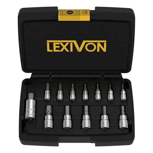 Juego Herramientas Dados Mecánica LEXIVON LX-141 13 pzas milimétricas