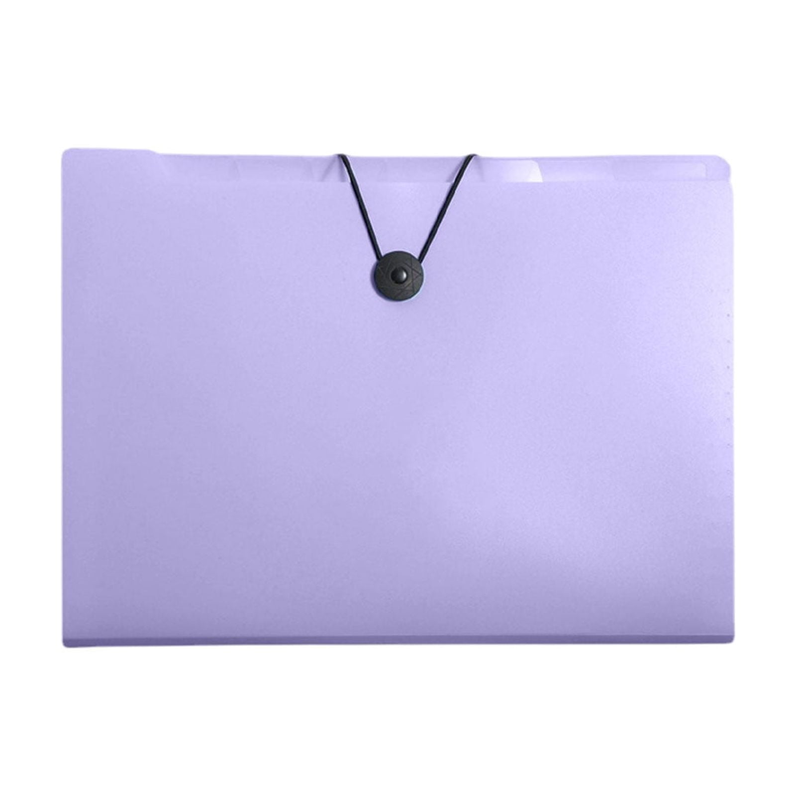 AuroraX Accordion Folders with 1/3-Cut Tabs 8 Pockets,Purple Letter Size 8.5x11 in Expandable Clear File Folders for Documents Paper Office Supplies