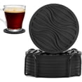 thumbnail image 1 of 8 PCS Posavasos de Bebidas Portavasos para Mesa, Portavasos de Silicona Antideslizantes con Soporte, Coasters para Hogar, Oficina, Bar, Restaurante, Cafetería, 1 of 4