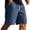 CFG48-Navy, variant on Lumtrix Mens Waffle Shorts Summer Casual Textured Knit Drawstring Elastic Waist Comfy Short With Pockets Beach Vacation Navy M