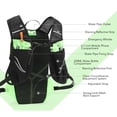 thumbnail image 2 of Hydration Vest Backpack Lightweight Breathable Running Backpack with 1.5L Water Bag Compartment, 2 of 9