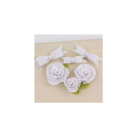 Prima Flowers MARC-57706 Marcelle Fabric Flowers and Bows 1. 25 inch To 2 inch 3 Each-Spotlight