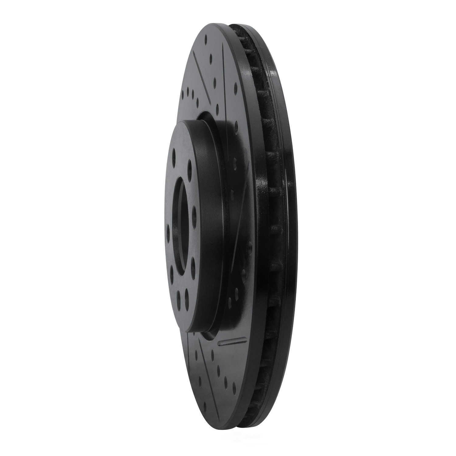 Dynamic Friction Company 633-65015R DFC Brake Rotor - Drilled And Slotted - Black