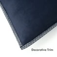 thumbnail image 6 of Pawz Decorative Plush Fleece Soft Accent Navy Blue 20"x20" Pillow, for Adults and Teens, 6 of 9