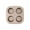 B, variant on 4 Cup Cupcake Pan Non Stick Easy To Clean Baking Pan Air Fryer Small Oven Round Bakeware 2 Colors Cake Mould Baking Tray for Home Cooking