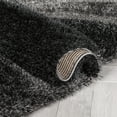 thumbnail image 5 of Well Woven Luze Black Hourglass Waves Geometric Thick Soft Plush 3D Textured Shag Area Rug 8x10 (7'10" x 9'10"), 5 of 8