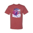 thumbnail image 2 of Wild Bobby, Cosmic Pug Riding Alpacacorn with Laser Eyes, Animal Lover, Men Graphic Tees, Vintage Heather Red, 3XL, 2 of 3