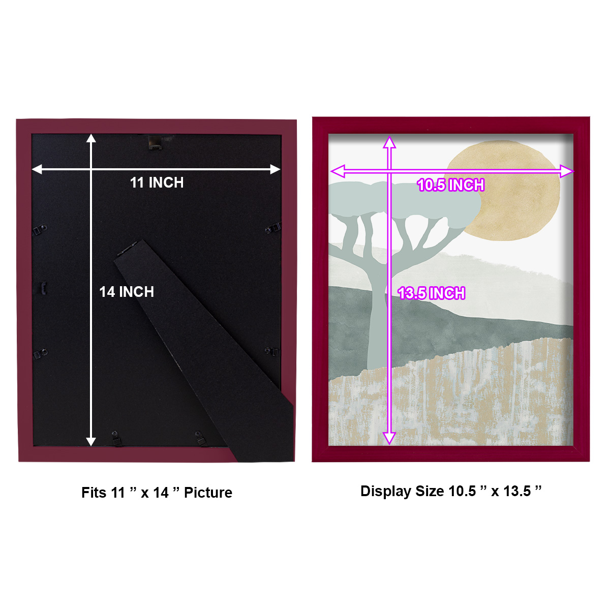 Ennerdale III - Framed Print w/glass - Cherry Red