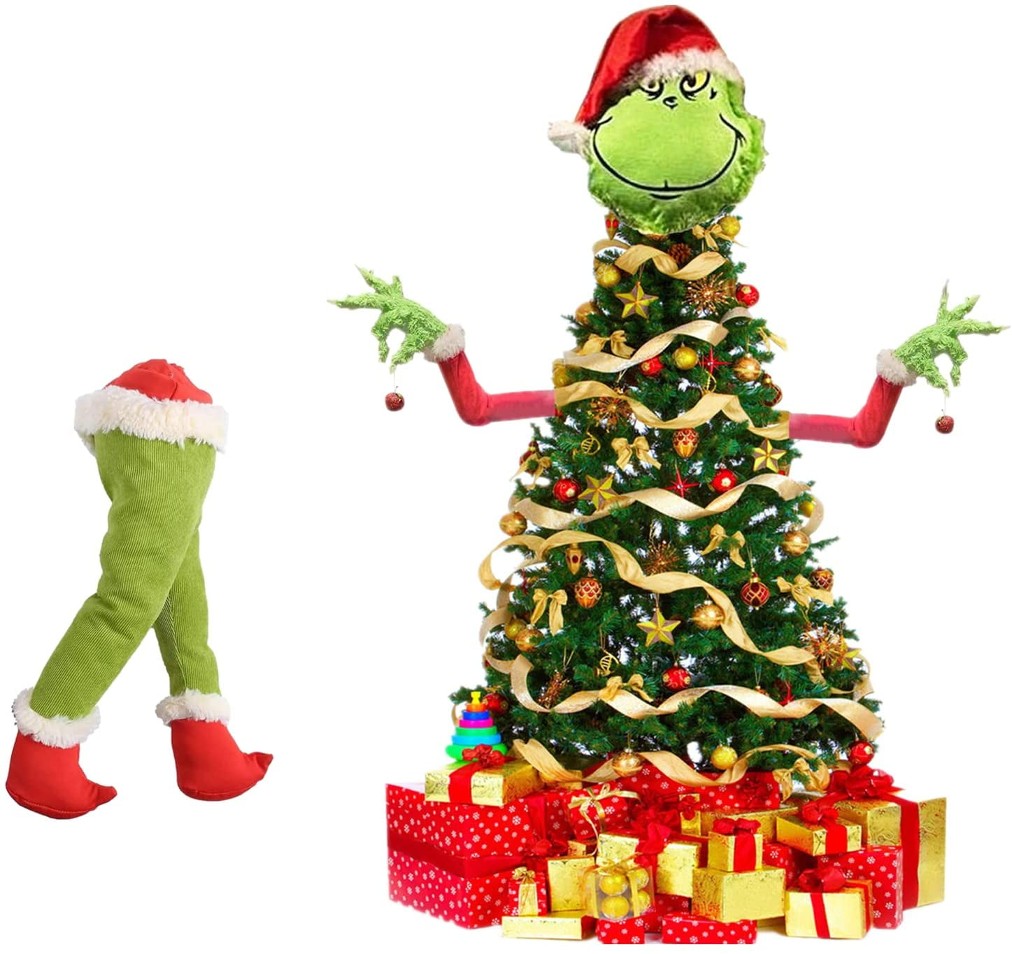 Department 56 Seuss The Grinch Hiding Behind Star Sculpted Christmas