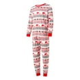 thumbnail image 4 of Meihuid Family Matching Pajamas Set Christmas PJ's Sleepwear Printed Top and Striped Bottom, 4 of 8
