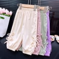 thumbnail image 4 of WAYUTE Stylish Girls Cargo Jogger Pants Tapered Ankle Bottoms for Toddler and Kids Playwear Comfortable Casual Outings, 4 of 4