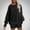 Black, variant on Womens Oversized Reverse Seam Sweatshirt Casual Long Sleeve Crewneck Lightweight Pullover Tops Loose Sweatshirts