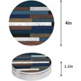 thumbnail image 1 of POGLIP Rustic Wood Grain Color Style Set of 8 Round Coaster for Drinks, Absorbent Ceramic Stone Coasters Cup Mat with Cork Base for Home Kitchen Room Coffee Table Bar Decor, 1 of 5