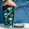thumbnail image 5 of Skull Tumbler 20oz Gift for Men Women Stainless Steel Vacuum Insulated Coffee Travel Mug Cup Gothic Tumblers Stuff Gift for Birthday, 5 of 6