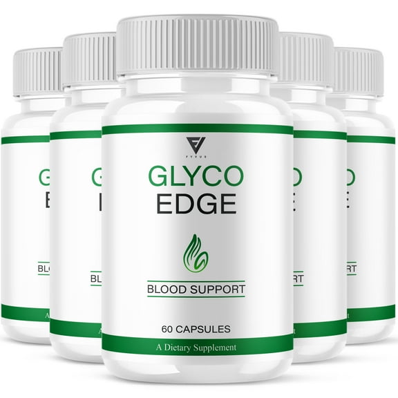 (5 Pack) Glyco Edge Blood Support Capsules, GlycoEdge Supplement (300 Capsules)