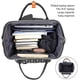 thumbnail image 2 of Mochila RJEU para mujer, antirrobo, portátil de viaje, 15.6 pulgadas, negra, 2 of 7