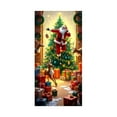 thumbnail image 2 of ‌Christmas Door Cover - 35.43in x 70.87in Santa Claus & Festive Decorations,Christmas Home Decor for Holiday Atmosphere,Door Porch Covers for Home Party Holidays Decoration‌, 2 of 6
