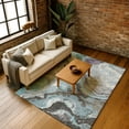 thumbnail image 7 of Addison Rugs Mayfield Premium Machine Washable Transitional Abstract Teal Rectangle Rug, 10' x 14', 7 of 7