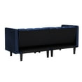 thumbnail image 4 of Futon Sofa Sleeper Navy Blue Velvet, 4 of 8