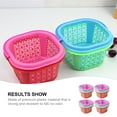 thumbnail image 4 of WRITWAA Plastic Storage Basket Set with Non- Bottom for Home Organization and Storage Solutions, 4 of 6