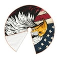thumbnail image 2 of KLL American Bald Eagle Christmas Tree Skirt 36" ,Party Decorations Farmhouse for Christmas Decorations Holiday Party, 2 of 6