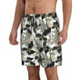 thumbnail image 2 of Cauagu Abstract Watercolor Print Men's Swim Trunks,Hawaiian Bathing Suit Swimsuits Beach Shorts with Pockets for Men Quick Dry Swimming Board Shorts-Medium, 2 of 6