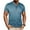 Blue, variant on Kukoosong Men's Casual Short Sleeve Crew Neck Solid Patchwork Henley T-Shirt with Button Front Men Stylish Casual Henley Shirts
