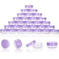 thumbnail image 1 of 3 Gram Sample Containers with Lids, 100 Count Tiny Sample Jars, Empty Lip Balm Containers, Mini Cosmetic Containers with Lids, Makeup Travel Containers with Labels, Mini Disposable Spatulas, 1 of 8
