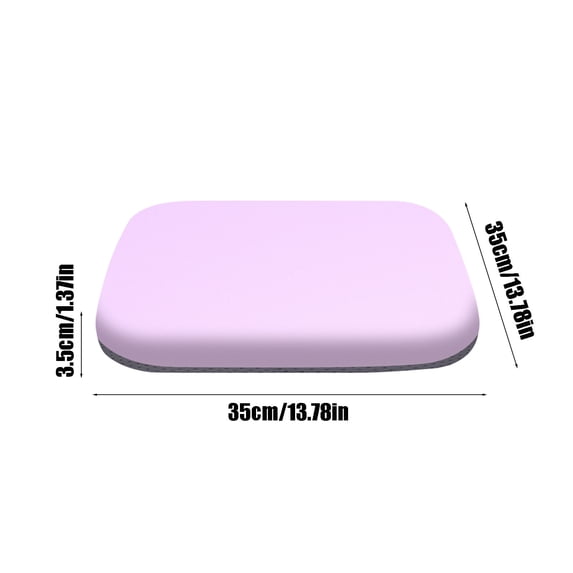 Fareti Seat Cushion, Memory Foam Chair Cushions, Breathable Back Pillow with Non-Slip Pad for Office Car Airplane Floor, 13.8"×13.8"