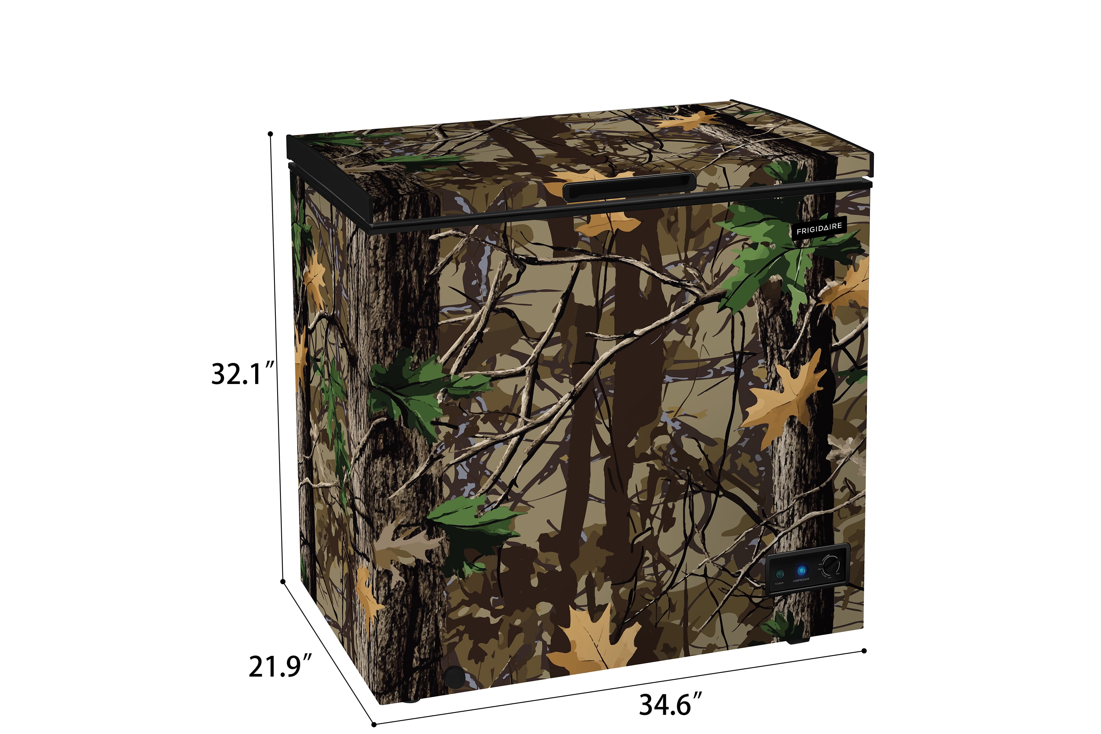 Frigidaire 7.0 Cu. Ft. Convertible Chest Freezer, Hunting Camo Print
