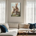 thumbnail image 3 of AVOI Rabbit Family Canvas Print Wall Art, Easter Bunny Picture Wall Decor Artwork Painting for Bedroom, Living Room,Bathroom, Office Classic Home Decor, P12, 3 of 6