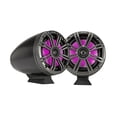 thumbnail image 2 of 1 Pair (Qty 2) of Kicker 46KMFC65 6.5" 195 Watt Max Marine Multicolor LED Black Tower Speakers w/Charcoal Grilles, Wired Controller, Wire, 2 of 4