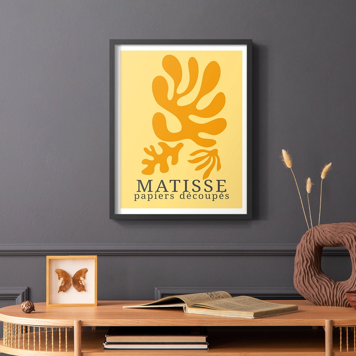 Matisse CCCLVIII in Black Solid Wood 11 x 14 Framed Print