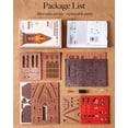 thumbnail image 3 of Robotime 3D Wooden Puzzles, Geometric Cathedral Wooden Model Kits for Adults to Build, DIY Tiny House Craft Kits with LED for Home Decor, Gifts for Adults Kids, 3 of 8