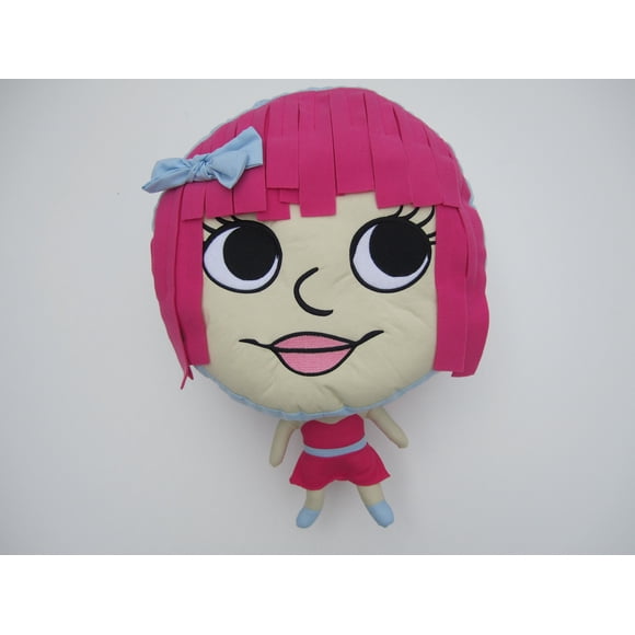 Peluche almohada DreamFrenz Penelope Pink de 30 cm de diámetro