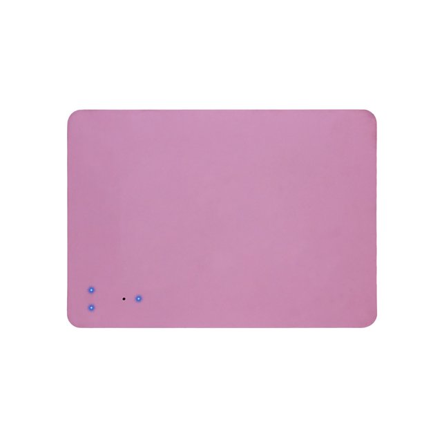 Wireless Charging Mouse Pad Multifunctional Quick Charging Waterproof QI Faux Leather Intelligent Wireless Charger Mouse Mat for Office-Pink