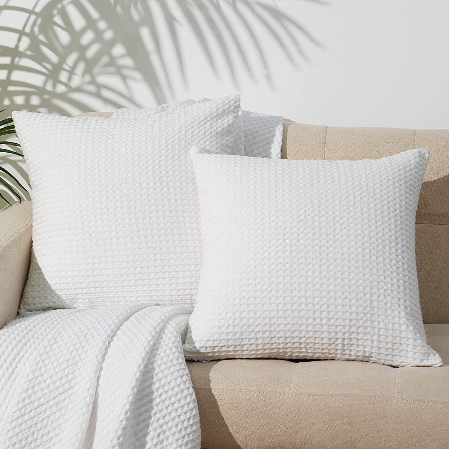 100% Cotton Waffle Weave Euro Shams 26 