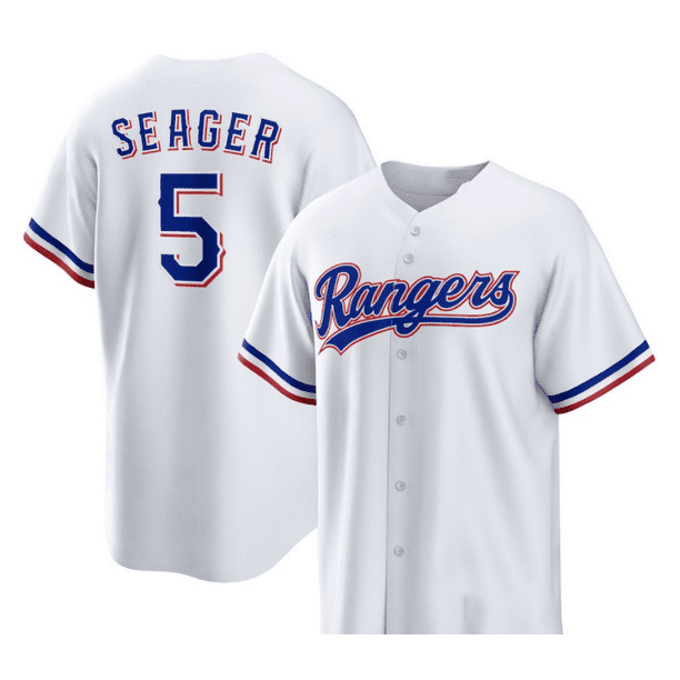 Men Texas Rangers DE GROM 48 GARCIA 53 SEAGER 5 2023 Series Replica