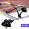 thumbnail image 4 of pitrice Vintage LED Bicycle light Road Waterproof Cycling Front Light Battery Operated Lamp Riders Gift Equipment Biking 200LM Black with Visor 1Set, 4 of 6