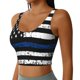 thumbnail image 2 of Balery Thin Blue Line Flag Sujetadores deportivos con espalda cruzada para mujer, acolchados, sin costuras, de alto impacto, ideales para yoga, gimnasio, entrenamiento y fitness.-Small, 2 of 8